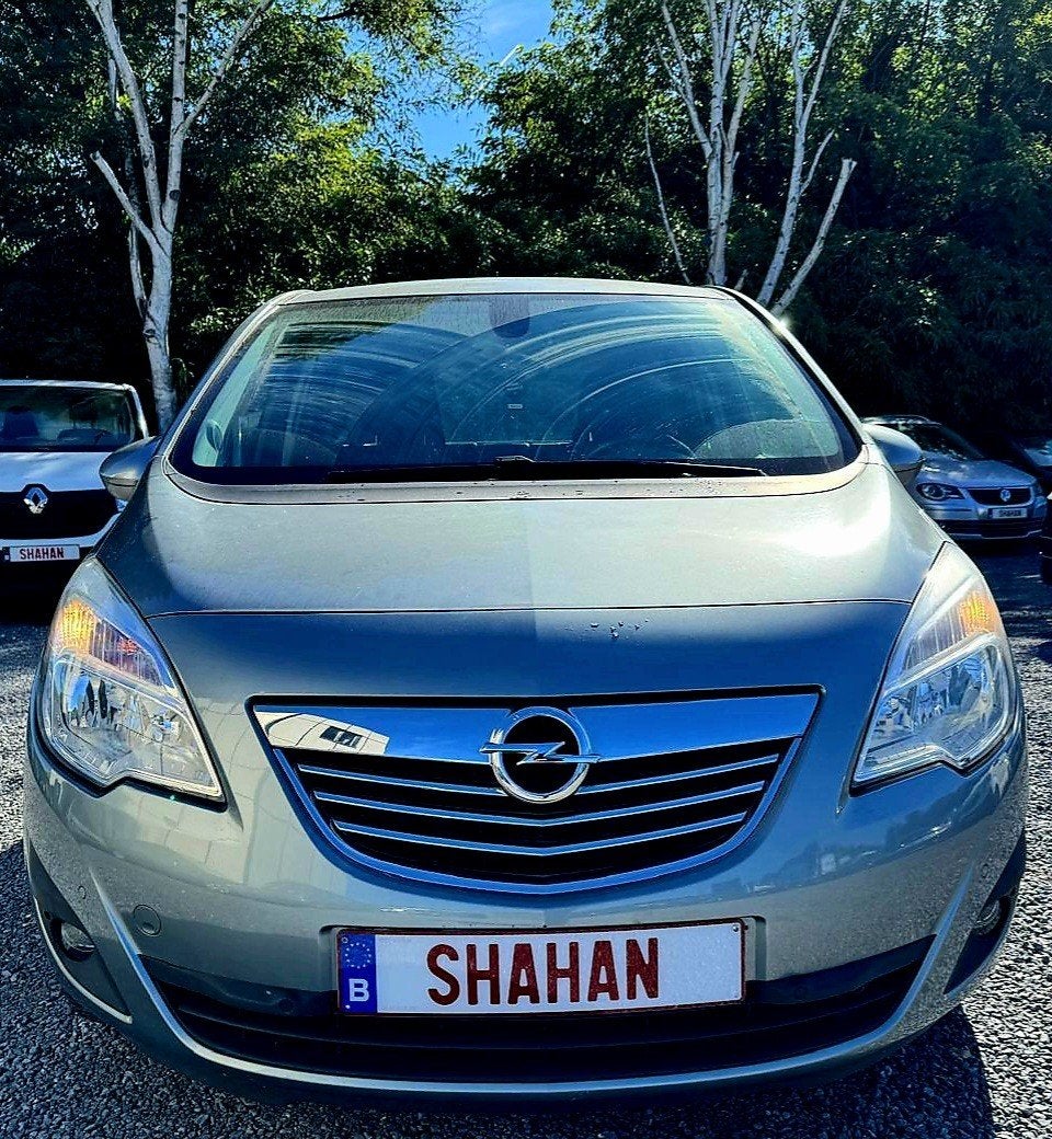 OPEL MERIVAN 1.4CC BENZINE 146K KM, Auto's, Zwart, 4 cilinders, Blauw, Leder en Stof