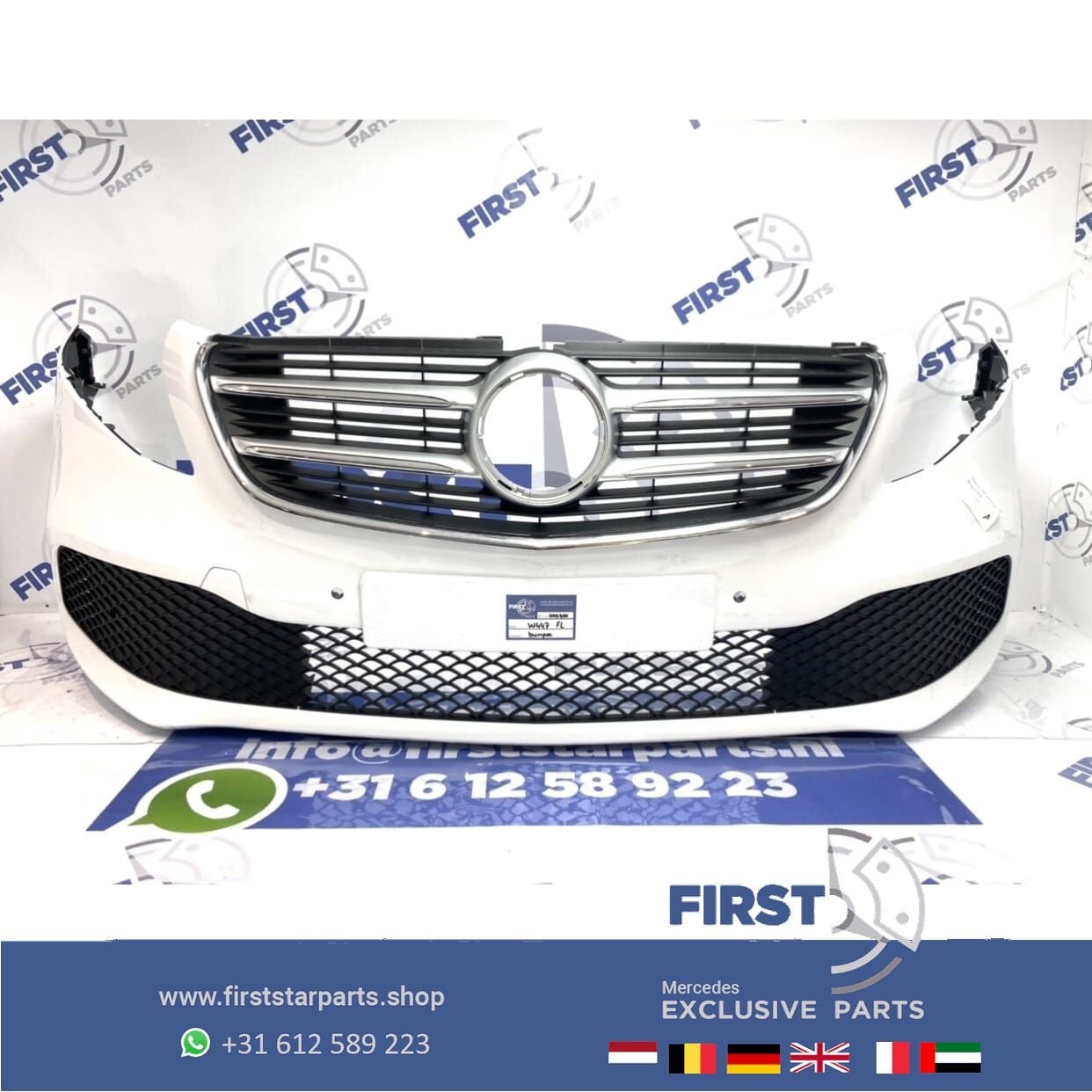 BUMPER W447 VITO / V KLASSE FACELIFT VOORBUMPER COMPLEET ZWA, Auto-onderdelen, Gebruikt, -, Voor, Ophalen of Verzenden
