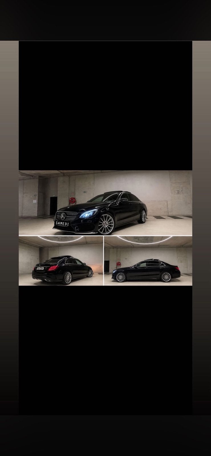 Mercedes classe c200D, Auto's, Automaat, Achterwielaandrijving, Zwart, Leder