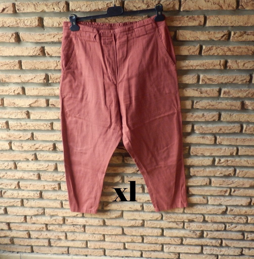 (5)- pantalon femme t.XL rouge brique = arkitect =, Arkitect, Maat 42/44 (L), Ophalen of Verzenden, Zo goed als nieuw