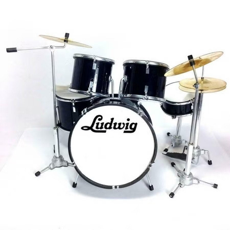 Miniatuur decoratief Ludwig zwart drumstel, Enlèvement ou Envoi, Neuf