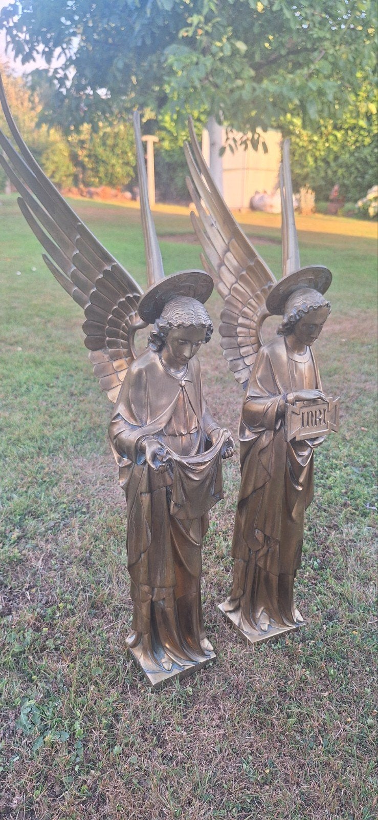 anges en laiton 72cmm 11.8kg piece