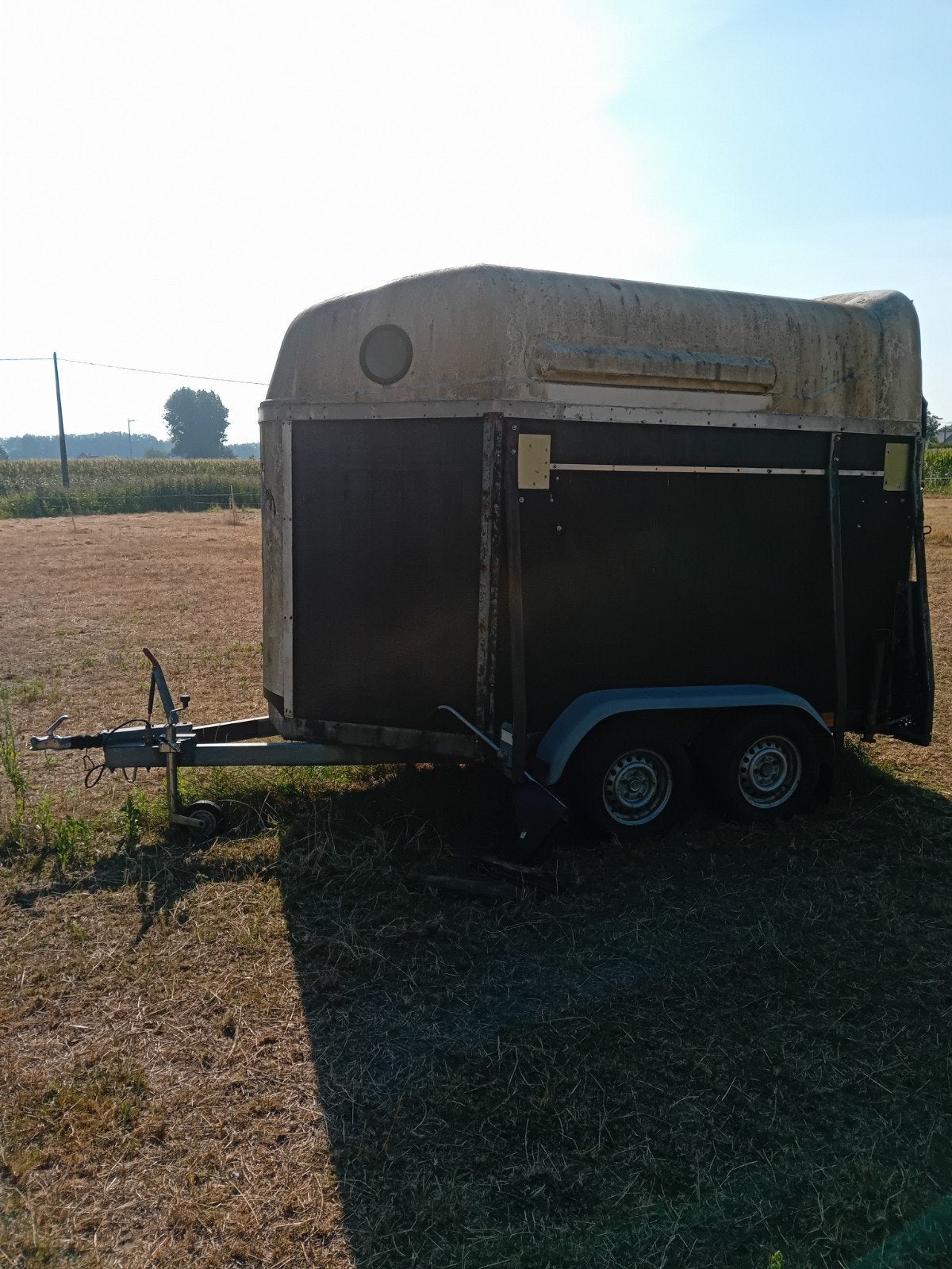 paardentrailer voor 2 paarden, Ophalen