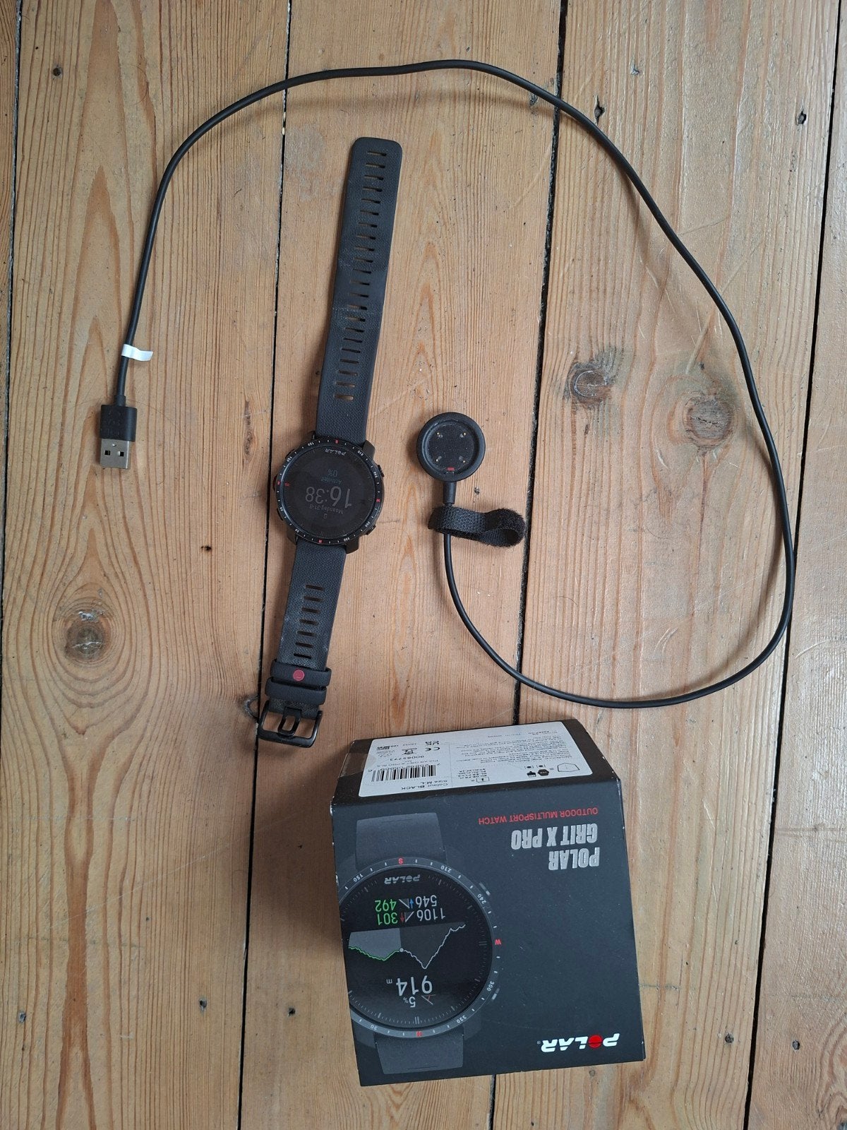 Polar Grit X pro, Handtassen en Accessoires, Gebruikt, Hoogte, Zwart, Ophalen of Verzenden