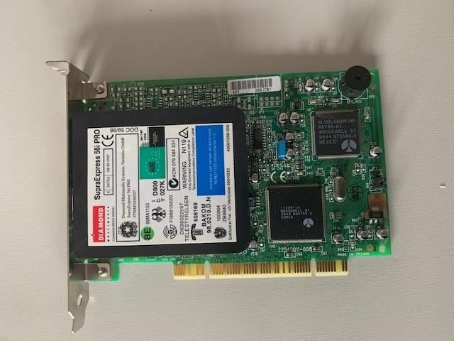 Modem Diamond, Ophalen, Gebruikt