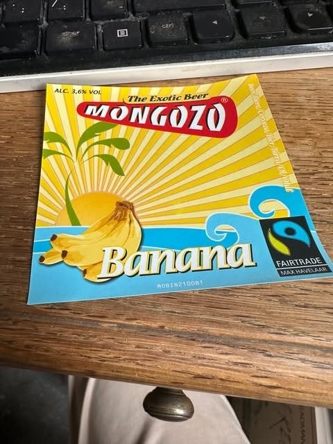 étiquette brasserie Mongozo, Huyghe, Melle, Belgique banana, Enlèvement ou Envoi, Neuf, Autres types, Autres marques