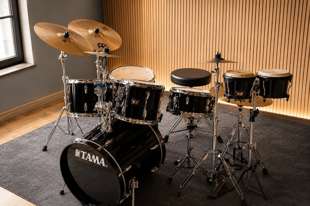 Tama drumstel zwart Swingstar in heel mooie staat, Enlèvement, Tama