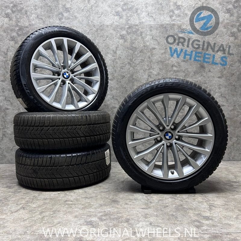 18 inch originele velgen + winterbanden BMW 5 serie style 63, Autos : Pièces & Accessoires, Pneus et Jantes, -, 18 pouces, Utilisé
