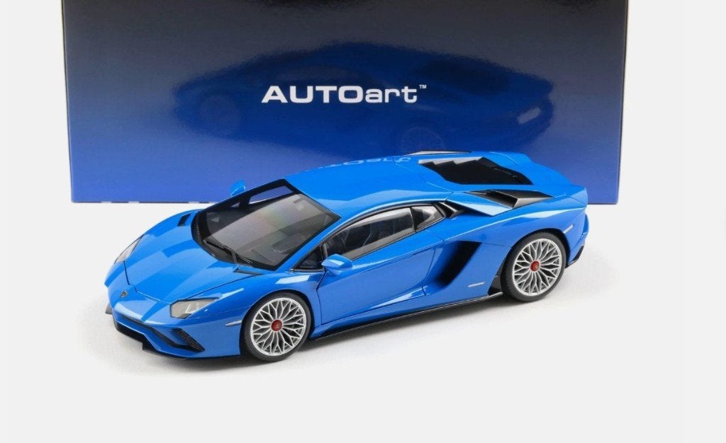 AUTOart Lamborghini Aventador S Coupé 2017 Blu Nila, Enlèvement ou Envoi, Neuf, Voiture, Autoart