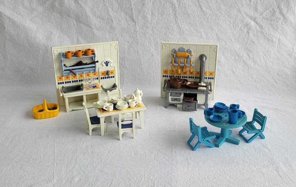 Playmobil keuken + terras, Enlèvement ou Envoi, Utilisé, Pièces détachées, Autres types