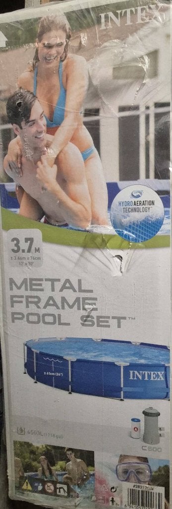 Intex Zwembad + zeil, Ophalen, Minder dan 80 cm, Rond, Nieuw