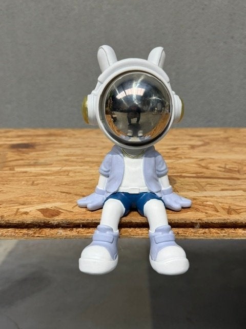Astronaut konijn blauw zittend 21 cm - nieuw in verpakking, Ophalen of Verzenden, Nieuw, Fantasy
