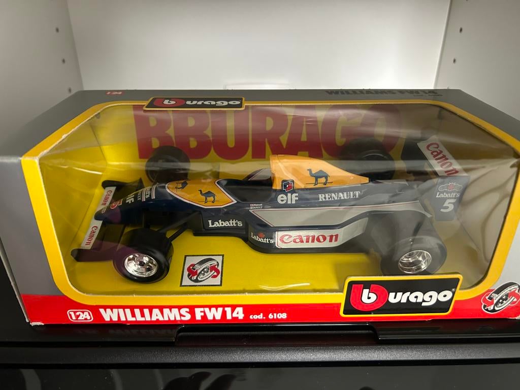 Bburago Williams FW 14 schaal 1/24, Hobby & Loisirs créatifs, Voitures miniatures | 1:24, Enlèvement, Neuf, Voiture, Burago
