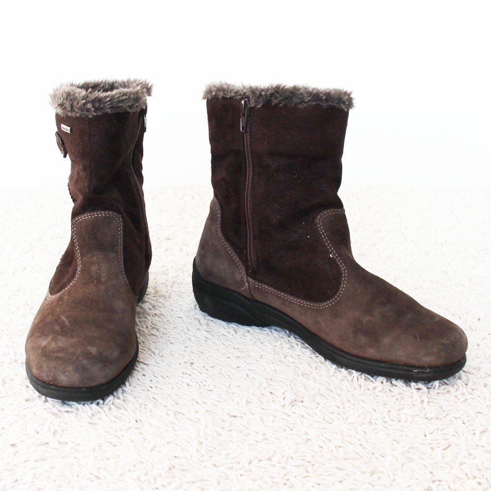 Bottes rondes rembourrées -s26 (taille 7/40½) €45, -, Enlèvement ou Envoi, Rohde, Comme neuf, Brun