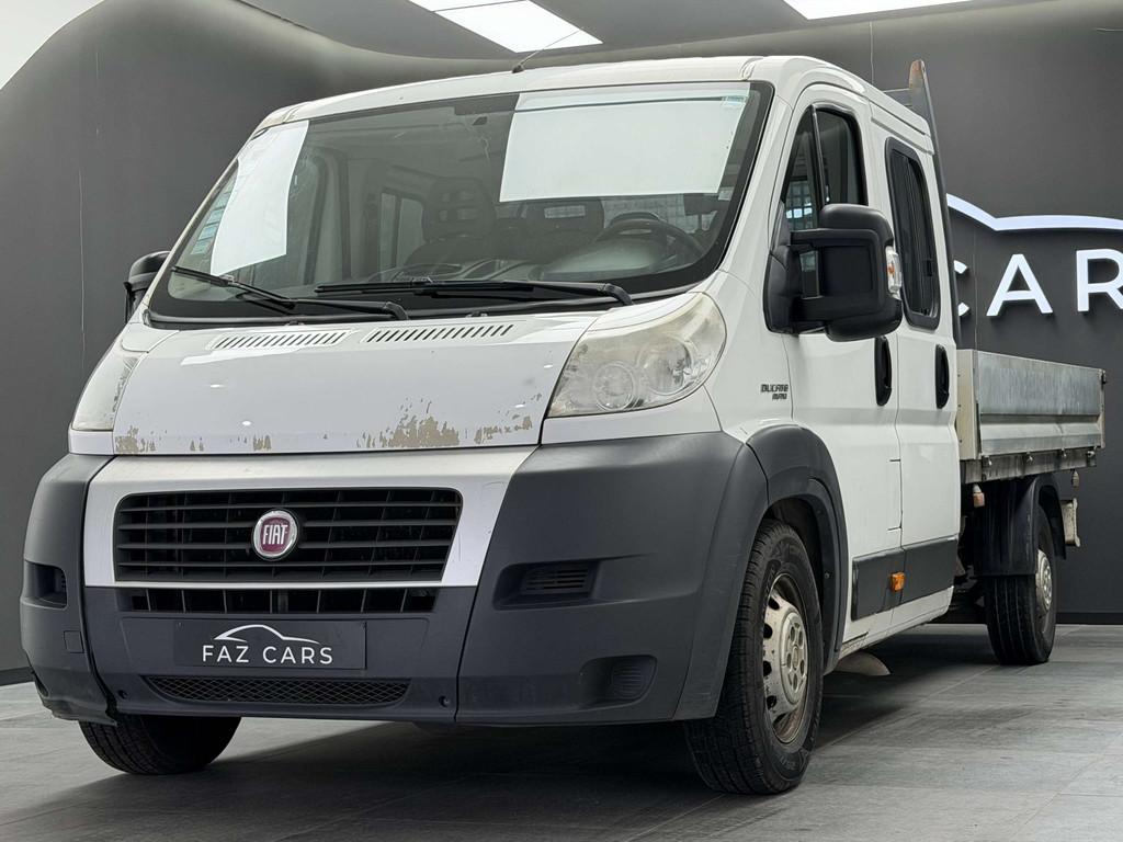 Fiat Ducato 2.3 Multijet * DOUBLE CABINE + BENNE + 7 PLACES, Autos, Euro 5, Achat, 4 portes, Entreprise