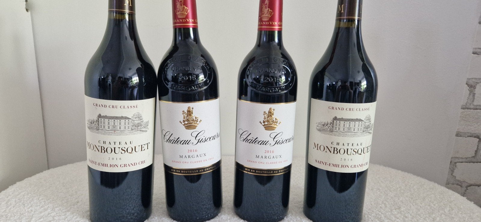 Vins chateau giscours 2016, Enlèvement