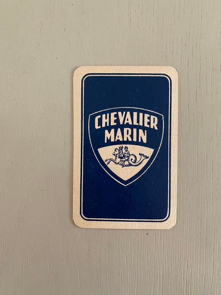 Oude speelkaart JOKER brouwerij CHEVALIER MARIN te MECHELEN, Ophalen of Verzenden, Zo goed als nieuw, Joker(s)