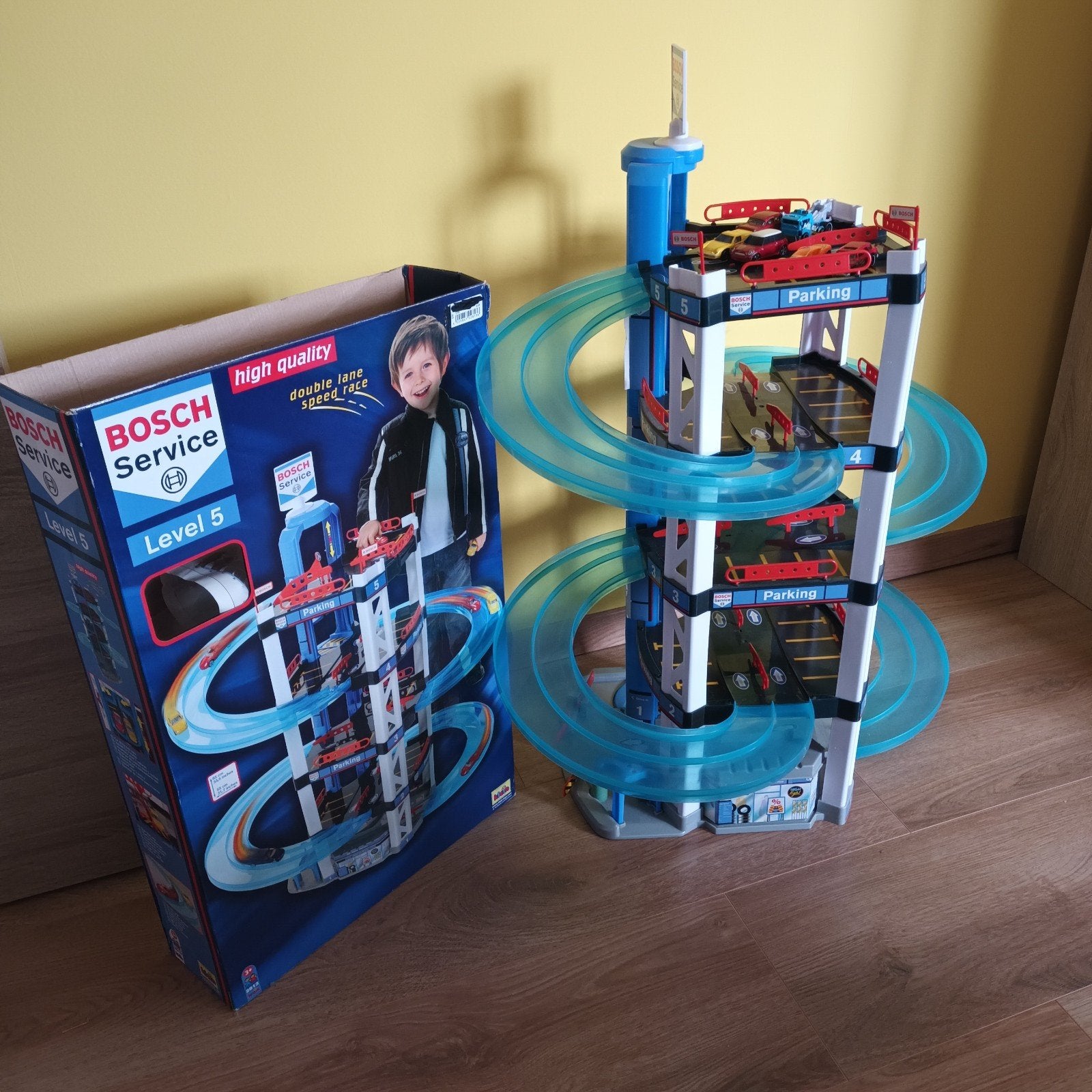 autobaan garage, Ophalen, Racebaan