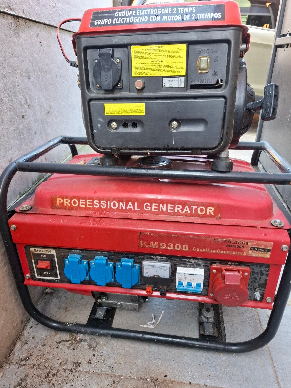 groupe électrogène, Articles professionnels, Enlèvement