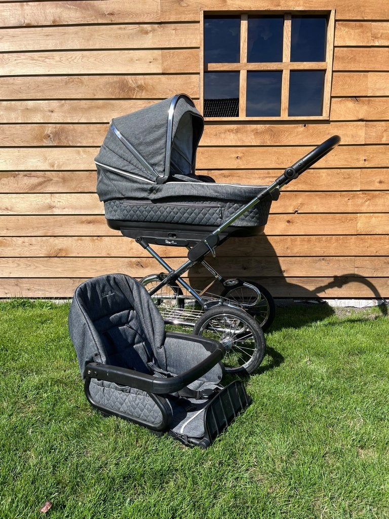 Silver Cross kinderwagen met doorgroeimogelijkheid, Kinderen en Baby's, Gebruikt, Luchtbanden, Ophalen, Kinderwagen