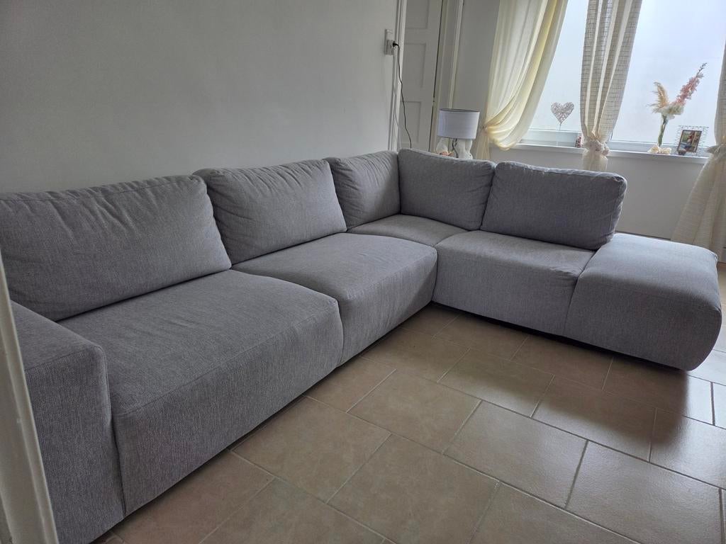 À vendre : canapé d’angle gris clair, Enlèvement