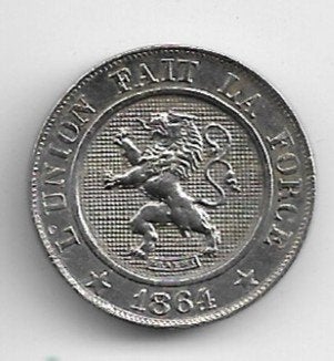 België: 10 cent 1864 in Prachtig/FDC = morin 136 = RAAR, Postzegels en Munten, Verzenden