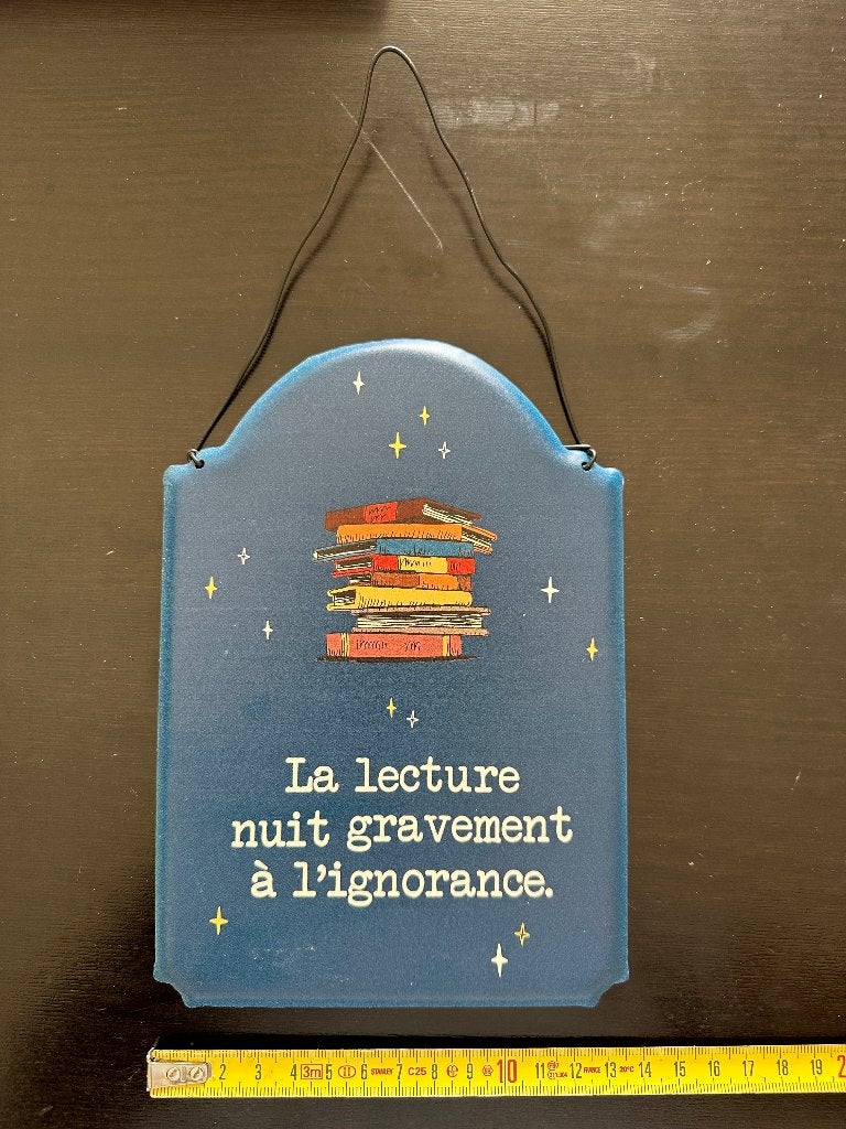 Blauwe plaat: lezen schaadt nieuwe onwetendheid ernstig, Huis en Inrichting, Ophalen of Verzenden, Nieuw