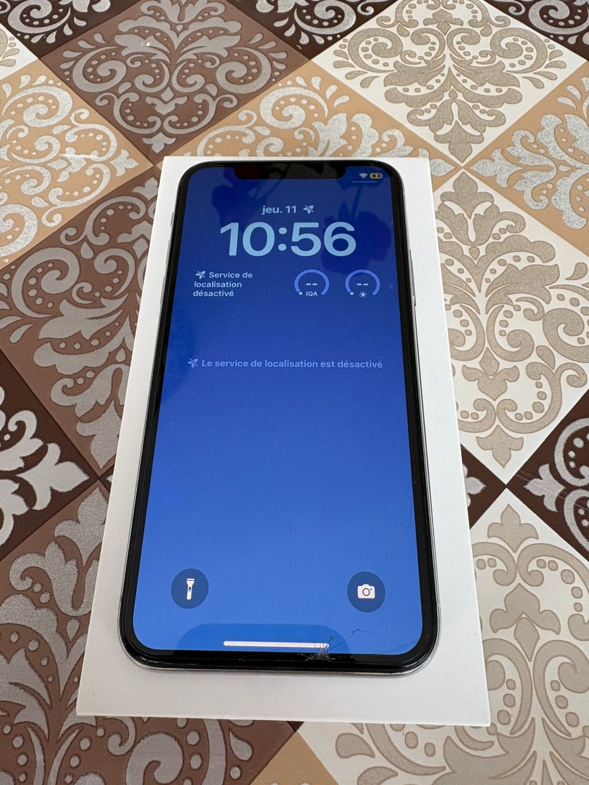 Iphone X 64Gb Batterij 75%, Télécoms, Téléphonie mobile | Apple iPhone, Avec simlock (verrouillage SIM), Gris, 75 %, IPhone X