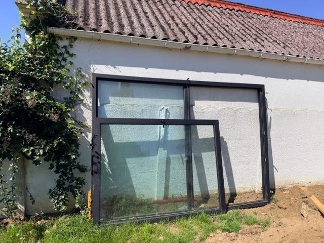 Schuifraam PVC, Doe-het-zelf en Bouw, Ophalen, Overige materialen, Zo goed als nieuw, 150 tot 225 cm