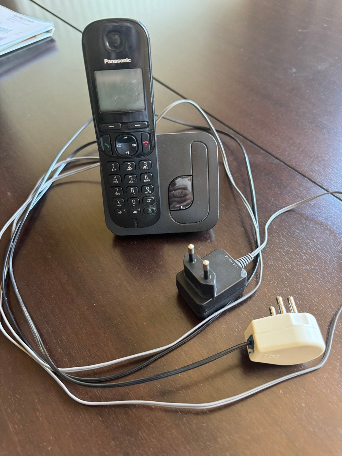 Draagbare vaste telefoon Panasonic, Ophalen, Gebruikt, 1 handset