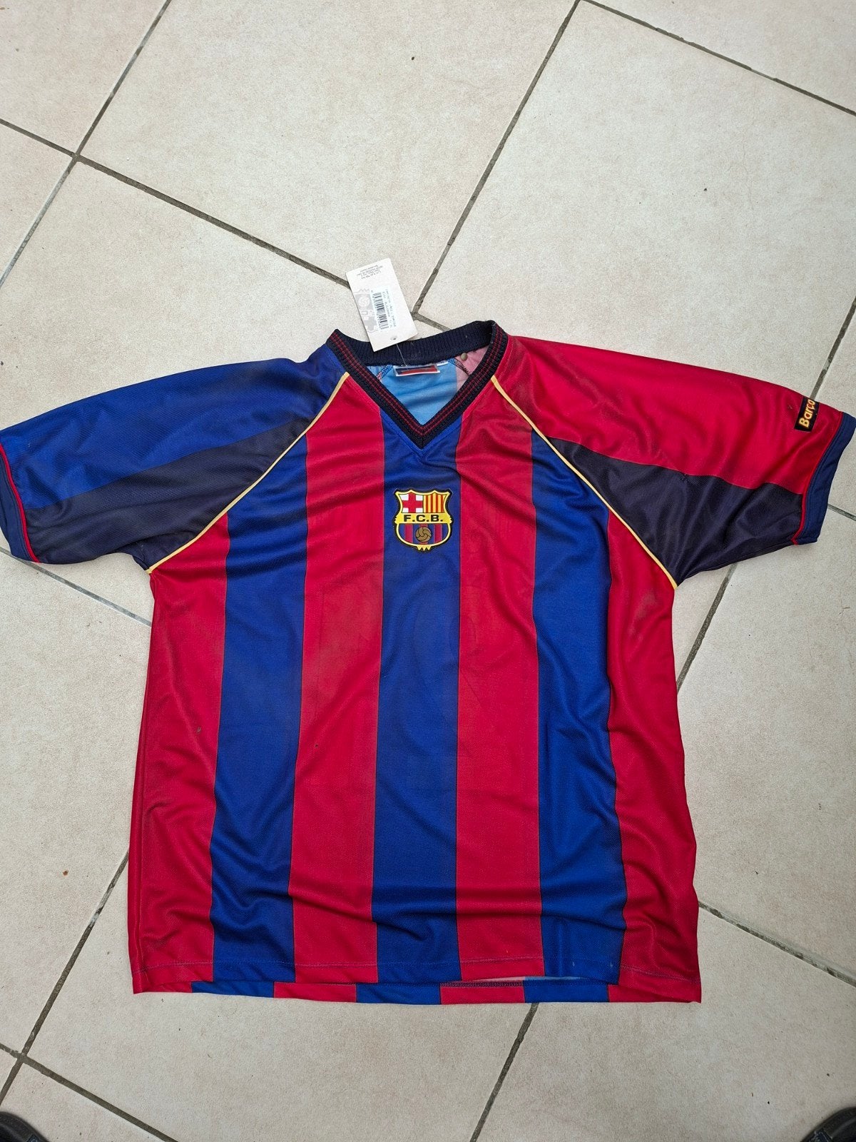 3 vintage voetbalshirts – Barcelona, Real Madrid & Ajax, Ophalen of Verzenden, Shirt