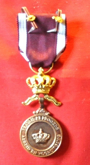 medaille ordre de la couronne avec 2 diminutifs, Collections, Objets militaires | Général, Enlèvement ou Envoi, Autres, Ruban, Médaille ou Ailes
