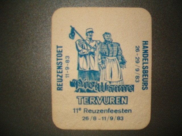 Tapis à bière Stella Artois 23 : R/F : 26-08-83 Tervuren, Enlèvement ou Envoi, Utilisé, Sous-bock, Stella Artois