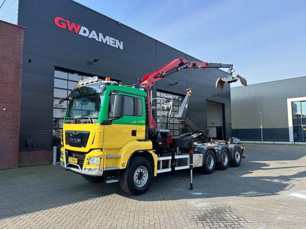 MAN TGS 35.470 8x4 Haaksysteem / Z kraan Euro 6 (bj 2021), Automaat, Euro 6, MAN, Xenon verlichting