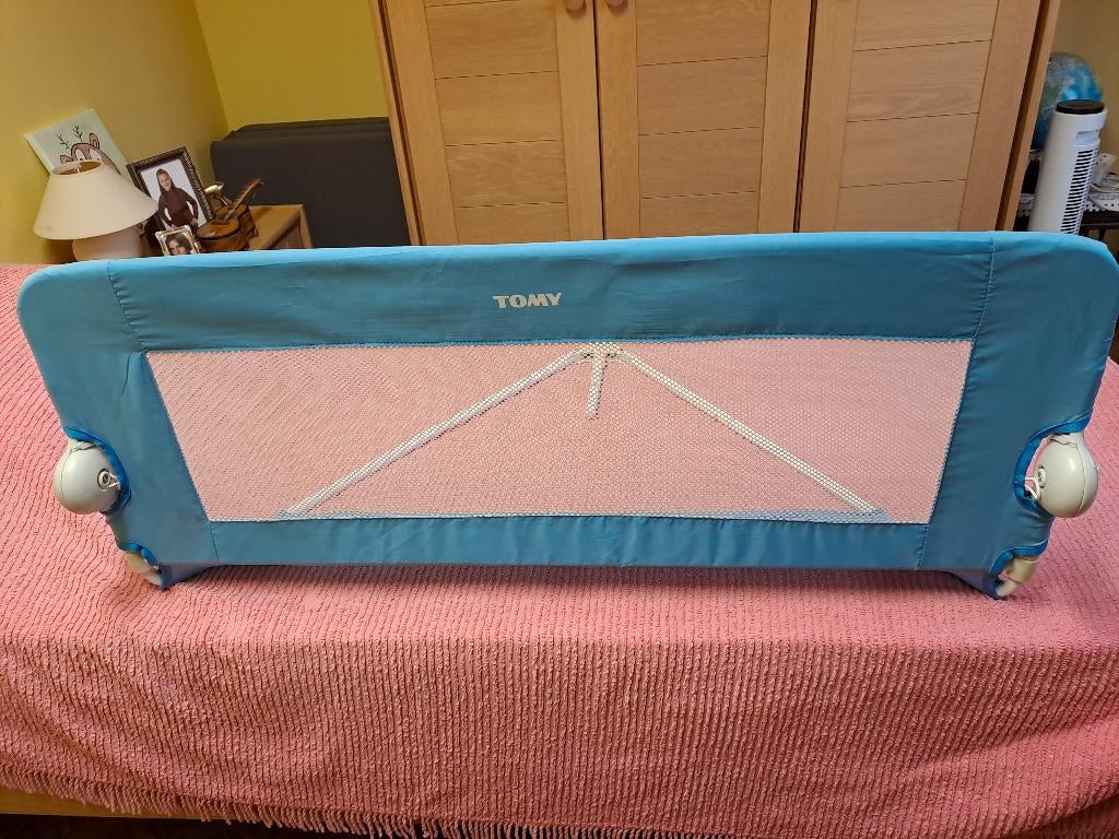 Tomy blauw Bedhekje 100cm x 36cm, Enlèvement, Comme neuf, Moins de 140 cm, Moins de 70 cm