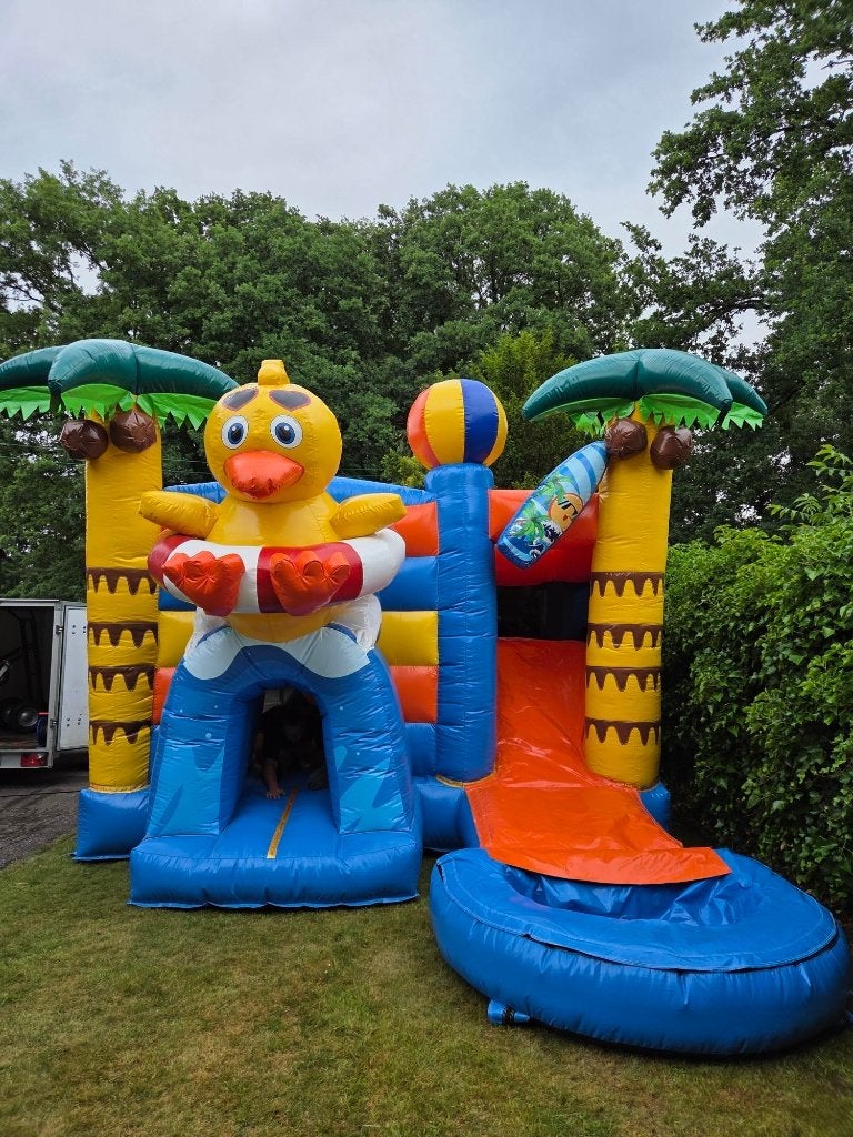 Springkasteel Multiplay Summer Duck (optioneel zwembadje), Enlèvement, Comme neuf