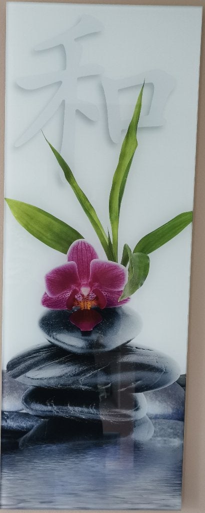 Cadre décoration en verre 30 x 80, Antiek en Kunst, Ophalen, Foto