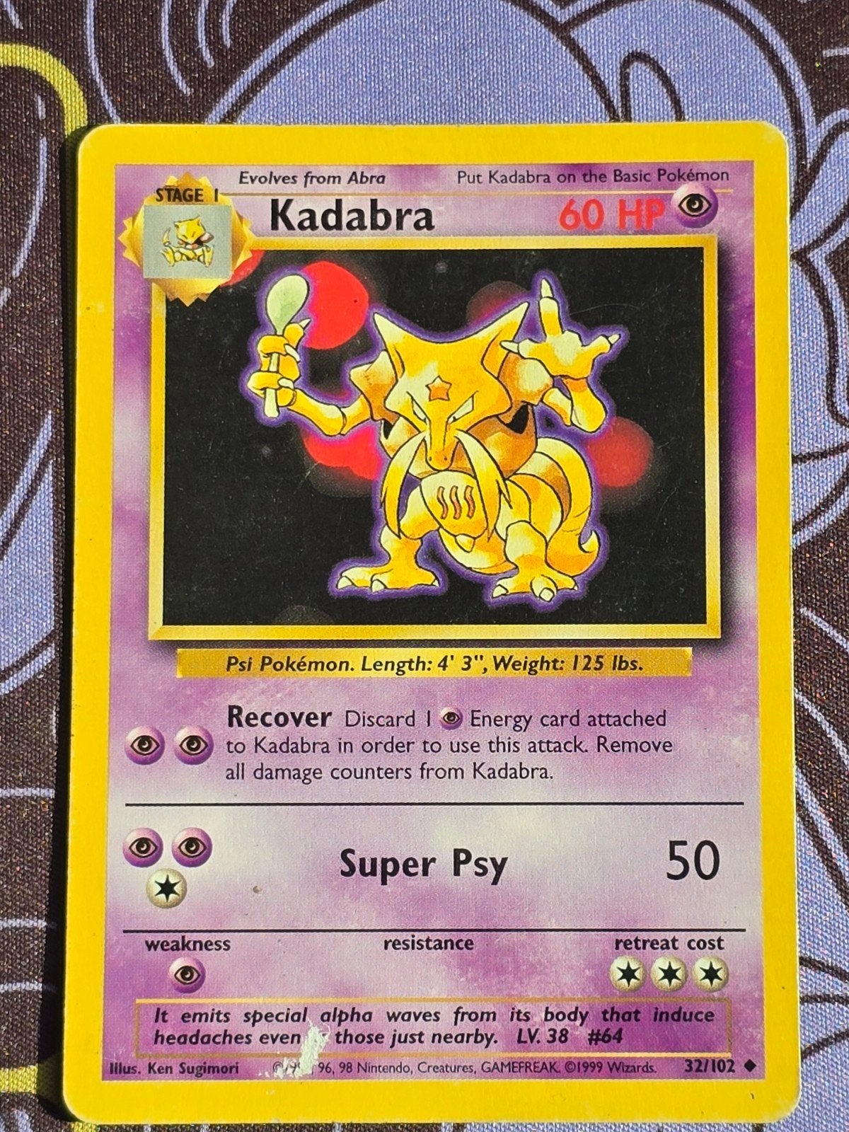 Kadabra, Ophalen, Gebruikt, Losse kaart, Foil