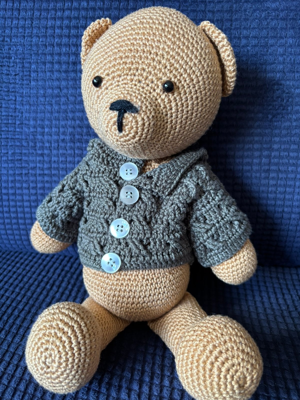 Zelfgehaakte knuffel Beer, Enfants & Bébés, Jouets | Peluches, Enlèvement ou Envoi, Neuf, Ours, Fait main