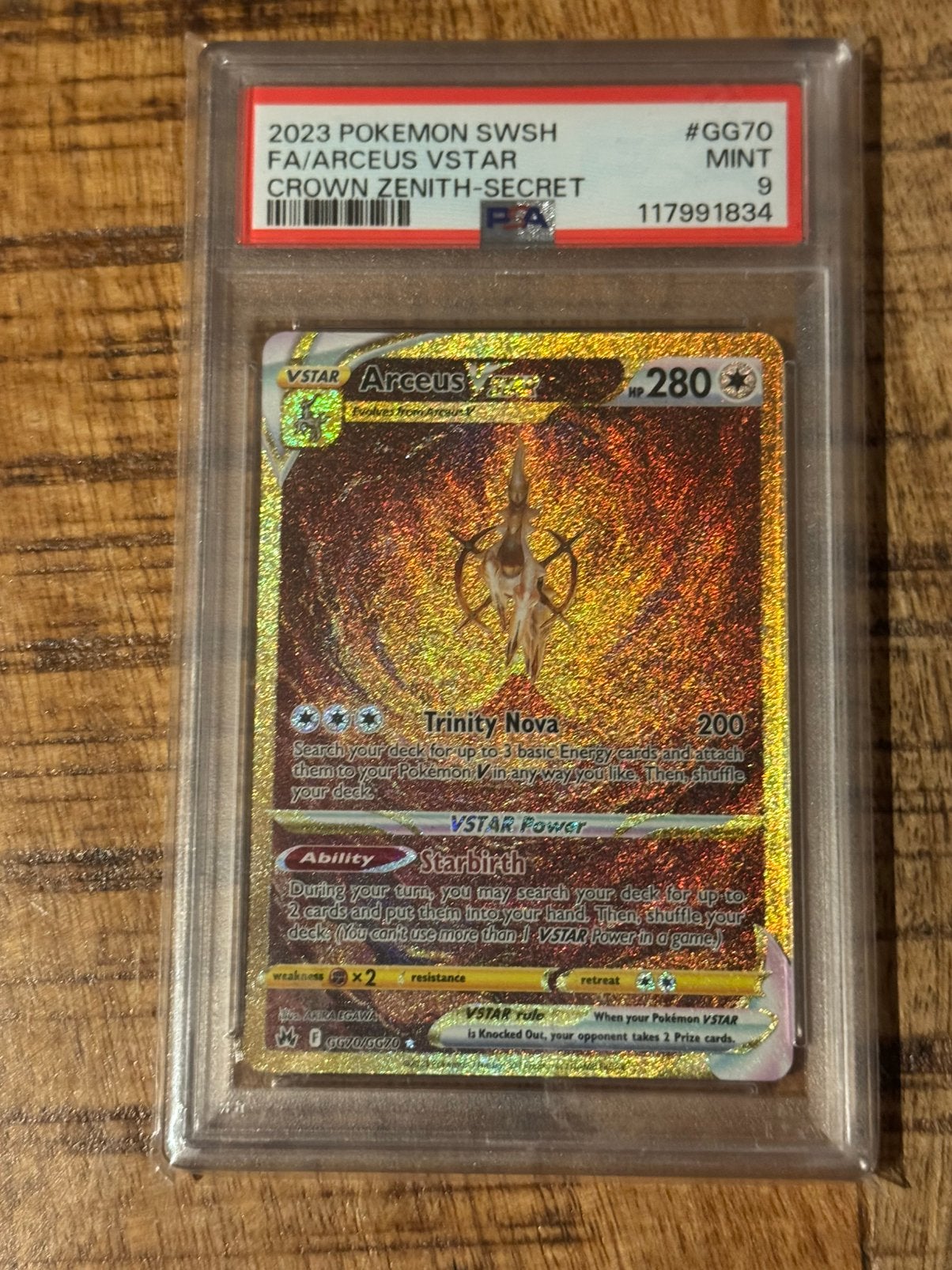 Pokémon Arceus VSTAR GG70/GG70 Crown Zenith, Enlèvement ou Envoi, Comme neuf