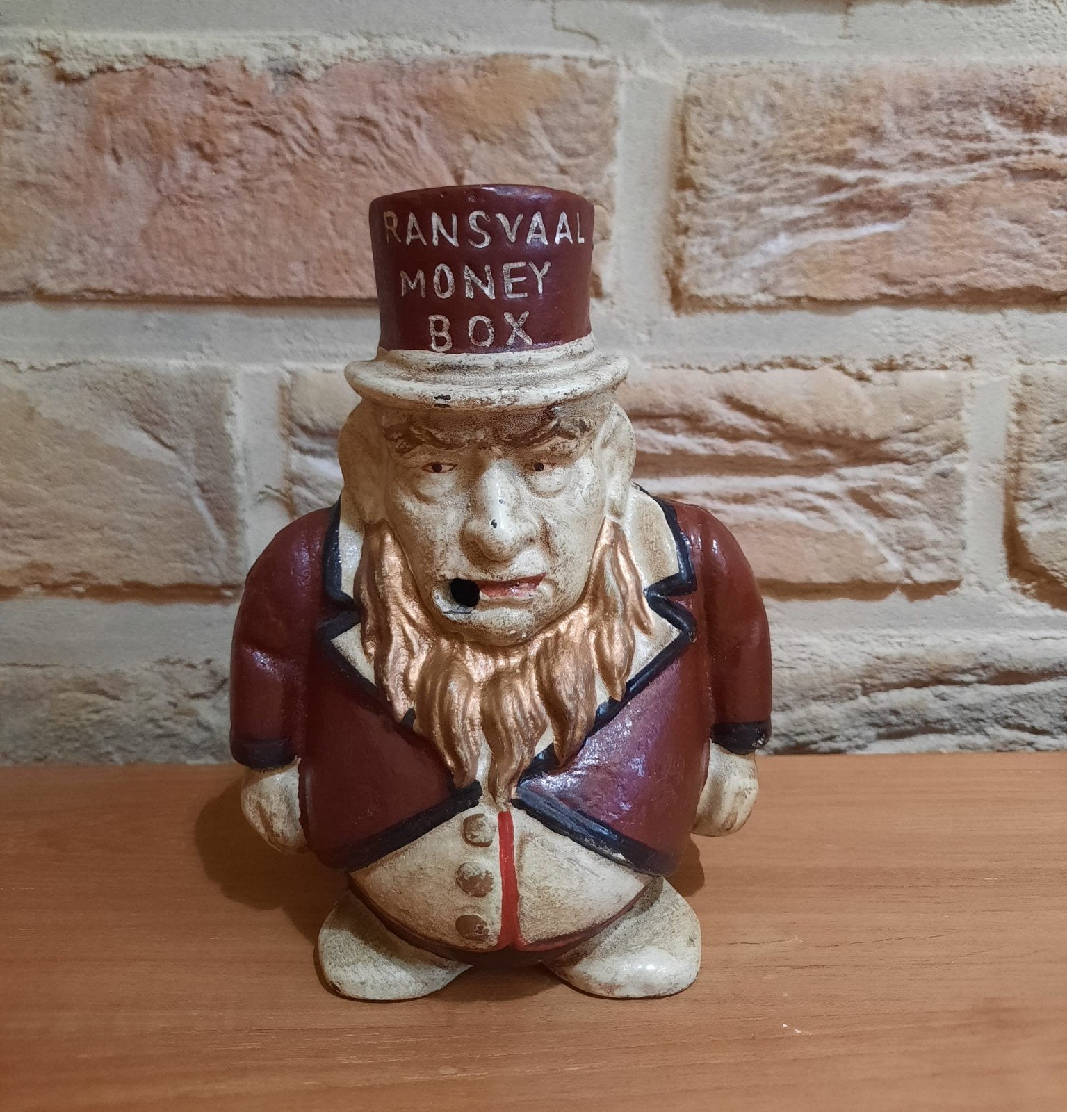 Gietijzeren beeldje paul kruger, Ophalen