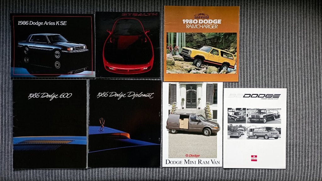 brochures Dodge, Boeken, Auto's | Folders en Tijdschriften, Ophalen of Verzenden, Zo goed als nieuw, Overige merken