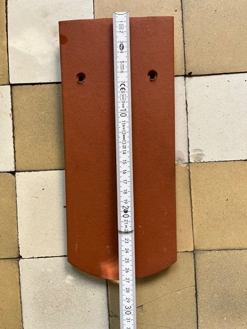 Erlus Beaver Shell-tegels, Ophalen, Steen of Klei, Zo goed als nieuw, 15 m² of meer
