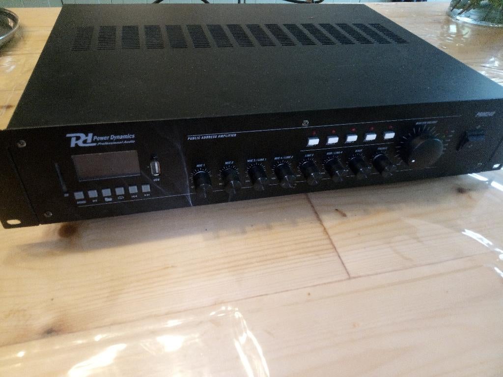power dynamics PRM240 broadcast versterker, Ophalen, Zo goed als nieuw, Audio