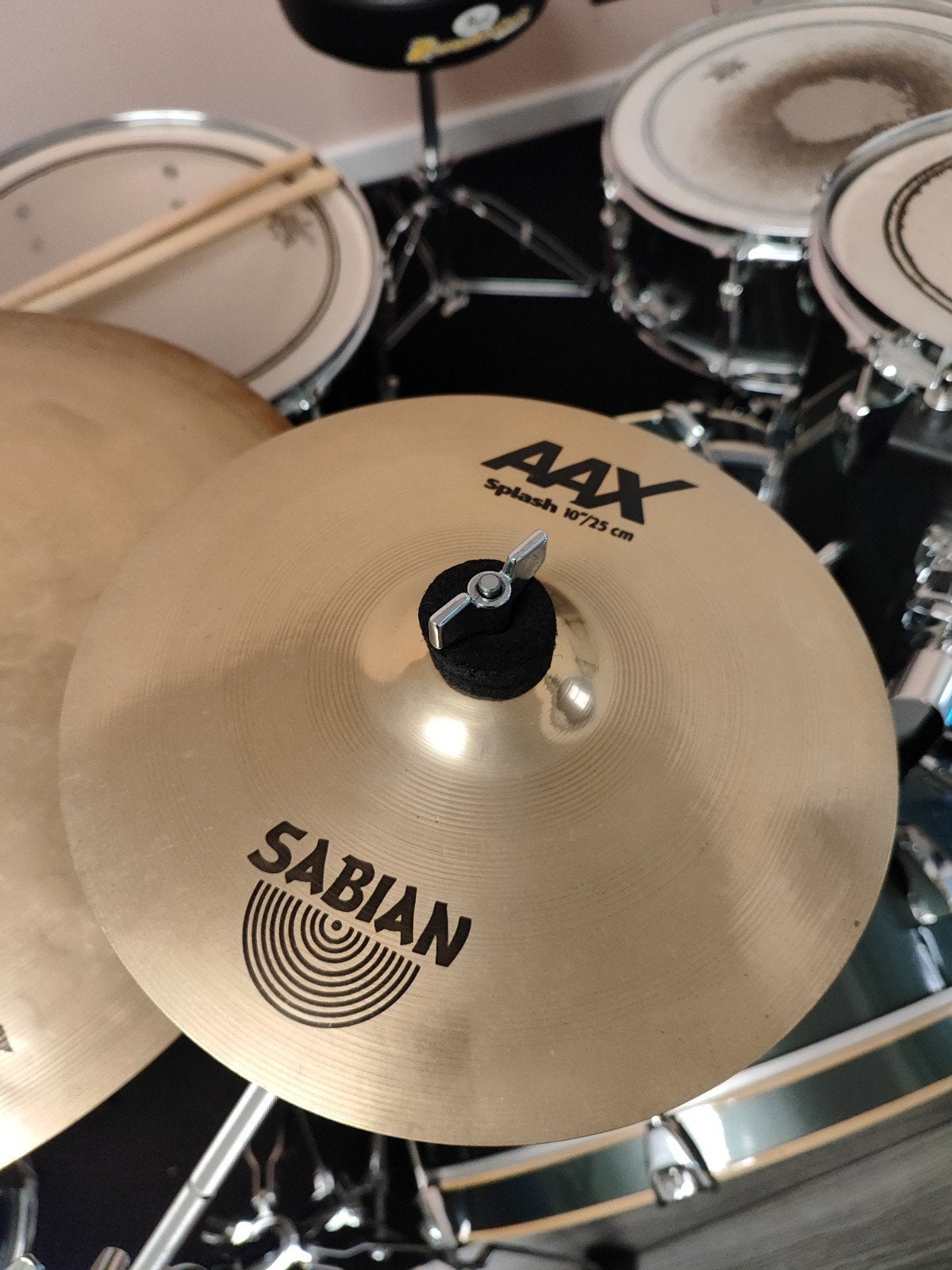 Sabian AAX 10" splash, Muziek en Instrumenten, Drumstellen en Slagwerk, Ophalen of Verzenden, Gebruikt