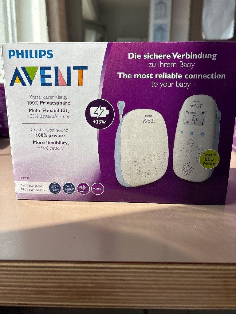 Philips Avent babyfoon SCD715, Kinderen en Baby's, Babyfoons, Ophalen of Verzenden, Nieuw, 250 meter of meer
