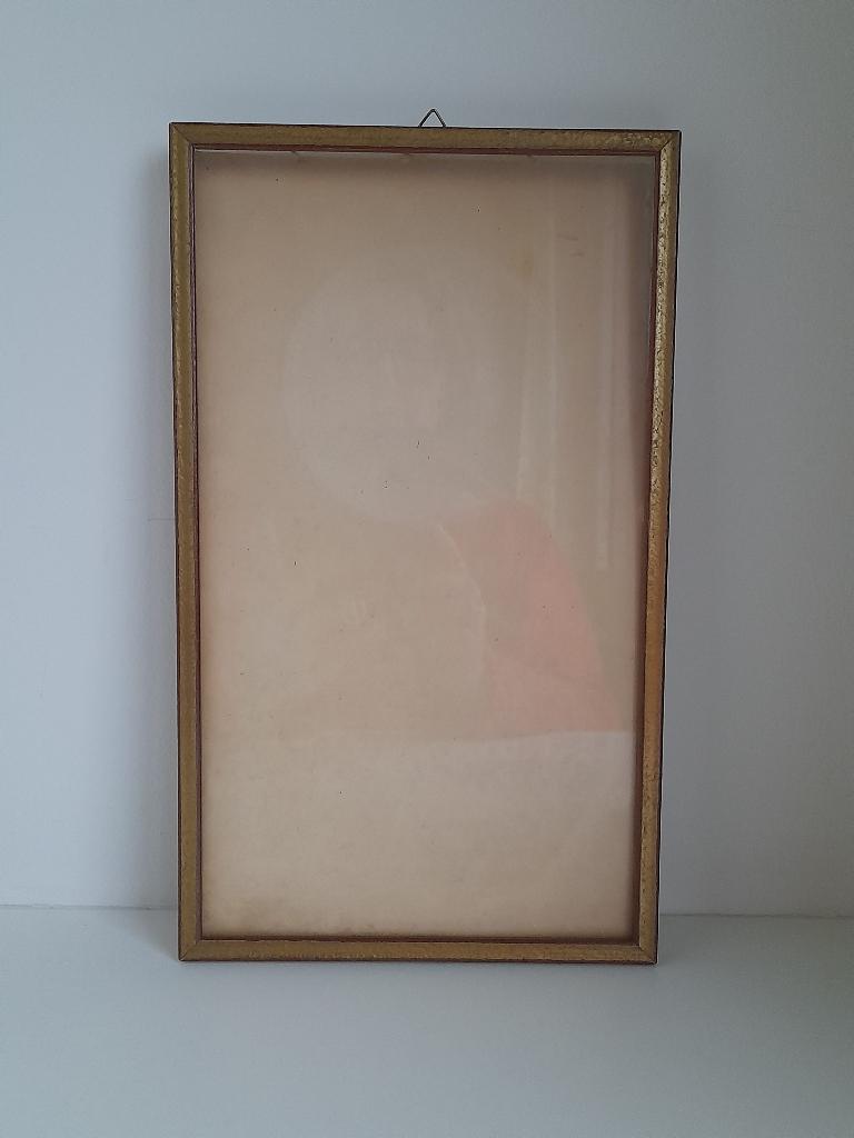 Langwerpige, houten kader, Minder dan 50 cm, Ophalen of Verzenden, Zo goed als nieuw, Minder dan 50 cm