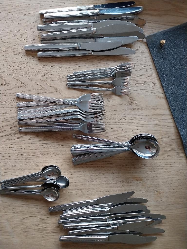 Coutellerie, Enlèvement, Utilisé, Inox ou Chrome, Couverts en vrac
