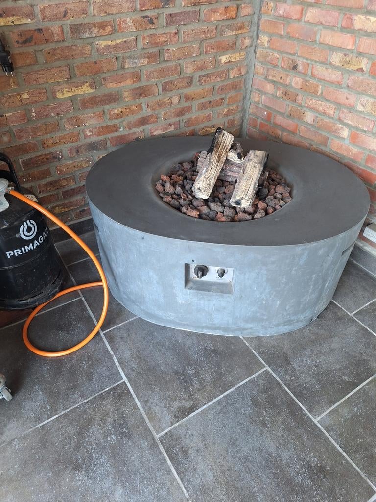 Vuurhaard op gas, Ophalen