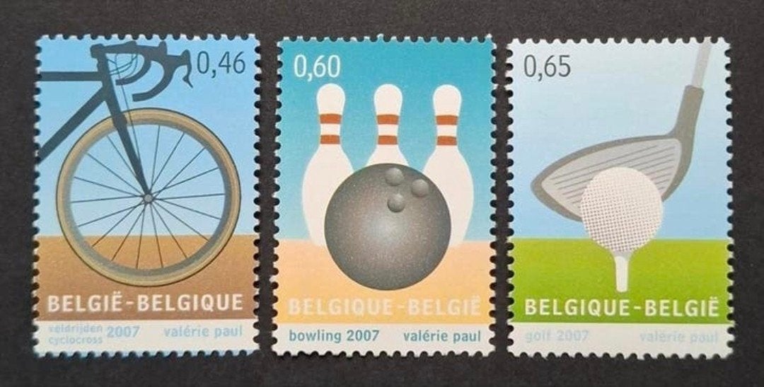 Belgique : COB 3600/02 ** Sport 2007., Sans timbre, Neuf, Enlèvement ou Envoi, Non oblitéré